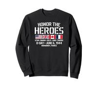 Honor The Heroes D-Day 6 Giugno 1944 USA Regno Unito Canada Francia Felpa