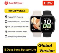 HONOR Watch 5 Smartwatch Versione Globale 100% Originale, Display AMOLED da 1,85\", Sistema di Posizionamento HONOR North Star, 480mAh, 5ATM e IP68