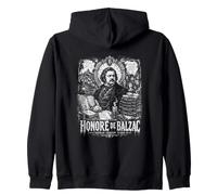 Honore De Balzac Commedia Umana Rises Classic Felpa con Cappuccio