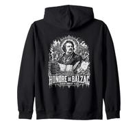 Honore De Balzac Human Comedy Rises Scrittore Felpa con Cappuccio