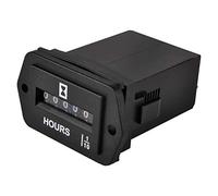 HonorMeet Contaore analogico, AC da 110 V a 250 V, Ore totali per manutenzione, Memorizzazione dati per trattorino tosaerba Compressore d'aria per camper. (Diamante-AC)