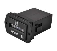 HonorMeet Contaore analogico, CC da 6 V a 80 V, Ore totali per manutenzione, Archiviazione dati per trattorino tosaerba Compressore d'aria per camper.(Diamond-DC)