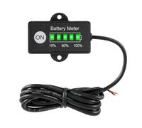 HonorMeet Misuratore di capacità della batteria a LED 12/24V di,monitor dello stato di scarica per attrezzature per la cura del pavimento della macchina per la pulizia dei carrelli elevatori