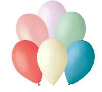 HONOS BIO - 50 Palloncini Biodegradabili Colorati per Compleanno, Palloncini Pastello per Baby Shower e Addobbi Festa, Decorazioni Compleanno Arcobaleno