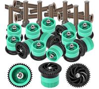 Honoson 16 ugelli ad arco variabile, ad alta efficienza, ricambio per irrigatori pop-up, compatibili con Rainbird, Hunter, Orbit pop-up (nero, 4 furgoni)
