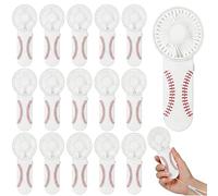 Honoson 18 mini ventagli da baseball portatili sfusi piccoli ventilatori portatili con cordino per regalo di squadra gioco sport all'aperto bomboniere batteria non inclusa