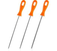 Honoson 3 Pieces Chainsaw Chain Round Steel Chainsaw Sharpener File with Plastic Handle (5/32,7/32,3/16 inch)