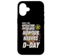 HONOUR HEROES of D-DAY landings celebrazione design Custodia per iPhone 16
