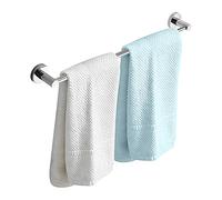 HONPHIER Portasciugamani Regolabile Portasciugamani Muro Portasciugamani da parete Porta Salviette Da Bagno Salviette Acciaio Inossidabile Cromato Retrattile 43-72CM, Cromo (Singolo Barre)