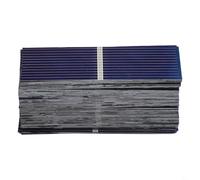 Honseadek 100 mini celle solari in silicone PolyDisplayline, 52 x 19 mm, ad alta efficienza, 21,5-23,5%, per pannelli solari fai da te, modelli, giocattoli, luci, progetti energetici esterni