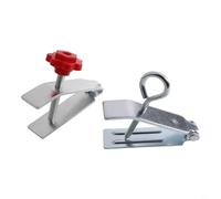 Honseadek 2 strumenti di livellamento regolabili per piastrelle da parete, capacità 250 kg, sollevatore in acciaio zincato con intervallo di regolazione da 1 a 5,5 cm, staffa triangolare per