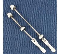 Honseadek 2pics Road for Bike Wheel Lock Security Quick Release Spiedo Set - Mozzo in lega di alluminio con acciaio inossidabile 304 - Anteriore 150 mm Posteriore 185