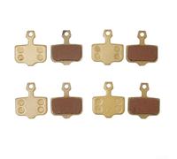Honseadek 4 paia di pastiglie per freni a disco complete e semi-a disco per Magura MT2 MT4 MT6 MT8 per pinze MTS, compatibili con freni idraulici per mountain bike (confezione da 4 pezzi, oro pieno)