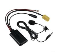 Honseadek Adattatore audio per auto con cavo AUX senza fili interfaccia con microfono per Fiat 500 451 per Alfa per Lancia veicolo musica streaming chiamate mani