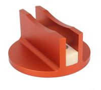 Honseadek Adattatore di sollevamento scanalato in alluminio per sollevamento sicuro del pavimento e del telaio del veicolo, arancione, adatto per martinetti automobilistici e rampe di servizio