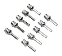 Honseadek Adattatore per trapano per spazzola di pulizia del camino, adattatore per trapano elettrico, in metallo, per manutenzione del camino (10 pezzi)