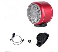 Honseadek Altoparlante wireless per bicicletta con tecnologia 5.0 e funzione integrata, 4 ore di riproduzione e opzioni audio multiple per uso moto (sku rosso)