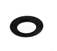 Honseadek Anello centrale del volante in alluminio nero a 6 bulloni, compatibile con MOMO NRG Aftermarket Racing Car Interior Hub Trim 84 mm