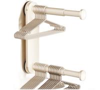 Honseadek Appendiabiti da parete con ventosa, design telescopico regolabile e pieghevole, per bagno, balcone e camera da letto (bianco)