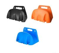 Honseadek Appendiabiti da parete per tubo da giardino, tubo dell'acqua e stoccaggio dei cavi, confezione da 2/3 organizer in PP con capacità di carico resistente, nessun trapano richiesto, blu/nero