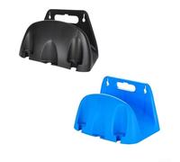 Honseadek Appendiabiti da parete per tubo da giardino, tubo dell'acqua e stoccaggio dei cavi, confezione da 2/3 organizer in PP con capacità di carico resistente, nessun trapano richiesto, blu/nero