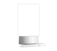 Honseadek Bacheca in acrilico con luce notturna a LED calda, lampada da scrivania alimentata tramite USB, per decorazione domestica, compatibile con penna e gomma (verticale)