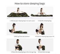 Honseadek Borsa impermeabile in tessuto per tutte le stagioni Plus Format per poliestere mimetico 170t dormire per busta avendo borsa da campeggio compatta (mimetica)