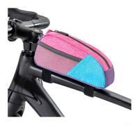 Honseadek Borsa impermeabile per tubo superiore per bici da strada e | Borsa sottile da 0,8 l per telaio della bici con tasca in rete, custodia in tessuto cationico per telefono