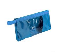 Honseadek Borsa per attrezzi in tessuto Oxford con pannelli traslucidi in PVC, organizer in tessuto resistente con cerniera a tutta lunghezza, maniglia per il trasporto e passanti di montaggio, 340 x