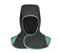 Honseadek Cappuccio protettivo per saldatura, traspirante, resistente alla fiamma, tessuto lavabile e riutilizzabile, a prova di polvere (nero)