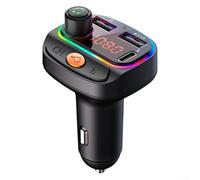 Honseadek Caricabatteria da auto con doppia porta USB da 12 - 24 V, uscita 3,1 A, lettore MP3 5,3 e vivavoce, per la maggior parte dei veicoli