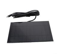 Honseadek Caricatore a pannello solare monocristallino impermeabile da 3,5 W 5 V con uscita di tipo C per uso esterno, compatibile con telecamere di sicurezza, luci da giardino, telefoni