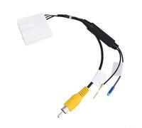 Honseadek Cavo adattatore per telecamera di retromarcia per auto dal 2015 in poi, con connettore 24P, convertitore video per parcheggio posteriore, materiale ABS, nero + bianco