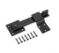 Honseadek Chiavistello girevole in acciaio da 12,7 cm per slot per schede, chiavistello per porta, adatto per porte da giardino, ranch e patio, include viti