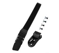 Honseadek Cinturino lungo di ricambio con energia per Reverse Plus Style nero Pvc Substance Button Inline Roller Clip fibbia pattini stile standard (clip lunga)