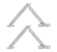 Honseadek Confezione da 2 cerniere di supporto per coperchio in metallo color bronzo anticato, decorazione per gioielli, cassapanche, armadietti, mobili, cerniere in ferro per montaggio semplice