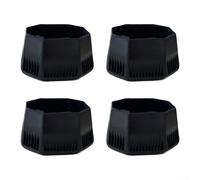 Honseadek Confezione da 4 terminali per racchette da tennis compatibili con n. 2 racchette con manico in plastica nera, per riparazione e sostituzione, circa 3,2 x 2,8 x 2,1 cm