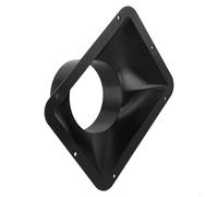 Honseadek Connettore di sfiato a flangia da parete per ventilazione interna, adattatore per tubo del condotto in ABS per cappa da cucina e bagno, impermeabile, facile montaggio a parete, 100 mm o 150