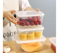 Honseadek Contenitore per alimenti da cucina, grande capacità, ermetico, impilabile, a prova di perdite (S, 1000 ml)