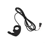 Honseadek Controllo elettrico dell'acceleratore a pollice per sistemi di e-bike da 12-72 V, compatibile con Bafang, montaggio a sinistra e destra, 3 pin SM, manubrio da 22,2 mm, cavo da 165 cm