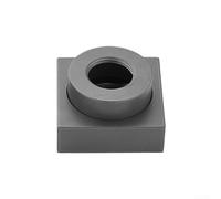 Honseadek Copertura quadrata per soffione doccia con modifica dell'altezza per un aspetto elegante del bagno (grigio)