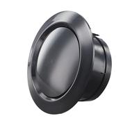 Honseadek Copertura rotonda in ABS per bocchetta dell'aria di scarico, diffusore d'aria a parete per casa, soggiorno, cucina, ufficio, presa d'aria in linea, nero (125 mm)