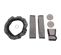 Honseadek Coprivolante con strass per interni auto, set da 7 pezzi con coperture per cinture di sicurezza, copertura antipolvere per cambio, sottobicchieri e pulsante Start R (colorato)