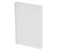 Honseadek Cornice portafoto in acrilico, supporto magnetico trasparente, supporto per poster da scrivania, a blocchi trasparenti, per ritratti o paesaggi, stabile (7 x 10,5 cm)