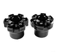 Honseadek Cursore per telaio in lega di alluminio, protezione forcella anteriore per moto, kit di protezione contro gli urti della bici, compatibile con telaio anteriore (nero)