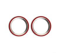 Honseadek Cuscinetti per cuffie da bicicletta, 40 x 52 x 8 mm, cuscinetti a sfera in acciaio con copertura di tenuta in gomma, cono 45/45 gradi per sostituzione forcella bicicletta, argento