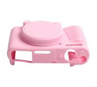 Honseadek Custodia in silicone per fotocamera Canon PowerShot SX740 SX730, custodia protettiva rosa gelatina con copriobiettivo rimovibile, per viaggi e uso esterno, rosa