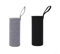 Honseadek Custodia termica per bottiglia d'acqua da 550 ml, 750 ml, 1000 ml, 1500 ml, compatibile con sport, campeggio, escursionismo, viaggi (550 ml, nero)