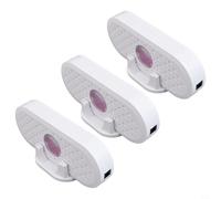 Honseadek Deumidificatore elettrico portatile per uso domestico, ricaricabile tramite USB, mini asciugatrice per armadi, armadi e spazi umidi (3 pezzi)