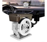 Honseadek Diffusore per auto con motore simulato | Deodorante ad energia solare, materiale ABS di qualità, per interni auto, scrivania, casa, ufficio